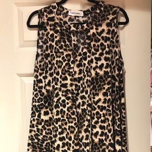 SAVED BY THE DRESS Leopard Blouse
